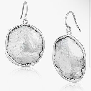 JEAN RACHEL JEWELRY Hammered Earrings for Women - 925 Sterling Silver